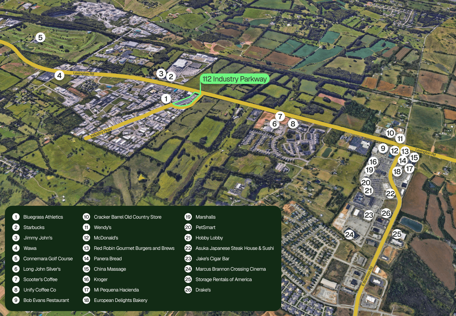Amenities - 112 Industry Parkway